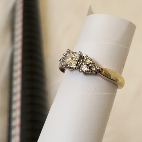 14k & Platinum Diamond Ring - Picture 3 of 14